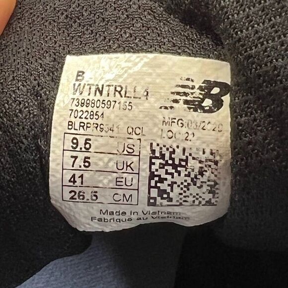 New Balance Nitrel Dynasoft Blue/Pink Trail‎ Running Shoes WTNTRLL4 Women's 9.5 - Picture 9 of 9